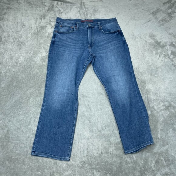 Lucky Brand 223 Straight Leg Jeans Mens Size 36x30 Blue Denim Stretch a1304 - Picture 1 of 7